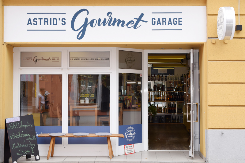 Gourmet Garage Logo Geschäft