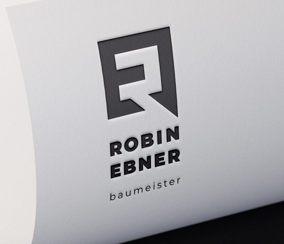 Baumeister Robin Ebner Geschäftspapier Printmedien Carmen Dullnig Design