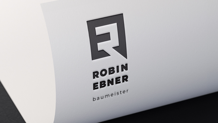 Baumeister Robin Ebner Geschäftspapier Printmedien Carmen Dullnig Design